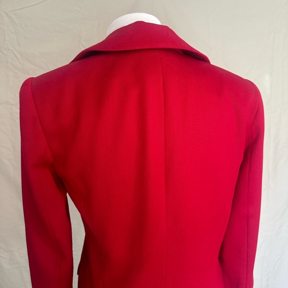 Gianni Sport suit jacket blazer garnet red lined size 4 100% wool button-front - Picture 11 of 16